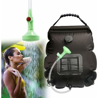OEM Ducha Solar Port&aacute;til De 20 Litros - Pvc Resistente - Temperatura De Hasta 45 &deg;c - Cabezal De Ducha Con Interruptor Para Actividades Al Aire Libre Y Se