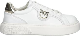 Pinko Yoko 06 Sneaker - Dames - Sneakers - Wit - 40 EU - Leer - Schoenen