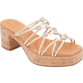 Andr&eacute; Assous Camryn Platform Slide Sandal in Platino at Nordstrom Rack, Size 11