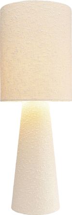 Kare Design L&aacute;mpara de mesa beige de tela boucl&eacute; 60 cm