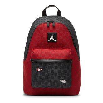 Nike Jordan Monogram Backpack 20L Black Red FJ6784-636