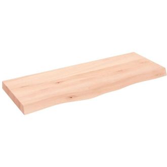 vidaXL Piano per Tavolo 100x40x(2-6)cm in Rovere Massello Non Trattato - Vidaxl