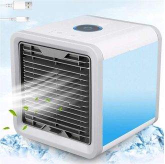 Trade Shop Trade Shop - Mini Acondicionador De Agua Port&aacute;til Delhumidificador Usb Auto Fan Led