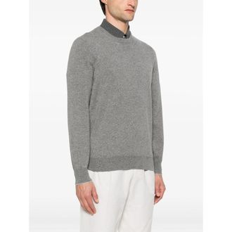 Brunello Cucinelli Mens Sweater Cashmere Grey Jumpers