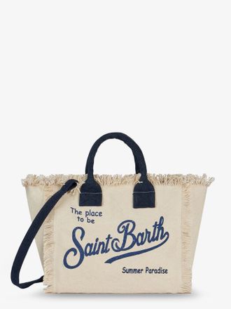 MC2 Saint Barth Borsa a tracolla Colette in canvas con stampa logo frontale - MC2 SAINT BARTH - gender_Woman