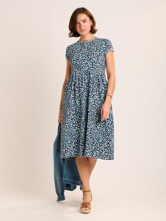 Brakeburn Alexia Midi Dress in Navy at Nordstrom, Size 10