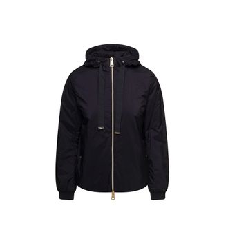 Herno Matzwarte Bomberjas met Capuchon
