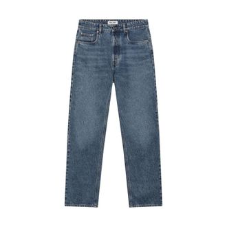 Miu Miu Rechte spijkerbroek - Dames - Jeans - Blauw - Maat: W27 Katoen