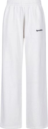 Sporty & Rich White Cotton-Blend Straight-Leg Sweatpants
