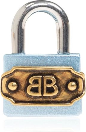 Balenciaga Bag Accessories, unisex, Blue, Size: ONE SIZE Padlock-shaped Pendant
