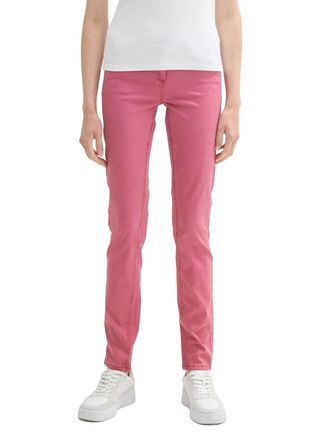 Tom Tailor 5-Pocket-Hose TOM TAILOR ALEXA slim, Damen, Gr. 36, L&auml;nge 32, pink (pink velvet), Web, Obermaterial: 98% Baumwolle, 2% Elasthan. Futter: 100% Baumwoll