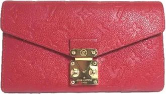 Louis Vuitton Pre-owned Wallets, female, Red, Size: ONE SIZE Pre-owned Leather wallets