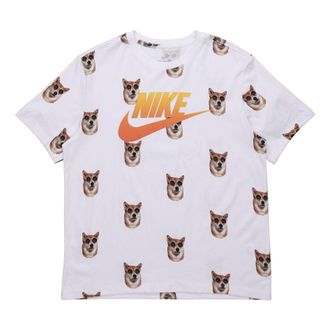 Nike Sunglasses Printing Casual Short Sleeve White CT6288-100