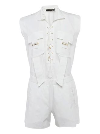 Alexandre Vauthier Playsuit met trekkoord - Wit