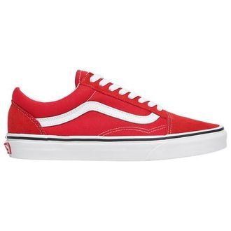 Vans Womens Old Skool - Shoes Racing Red/White Size 10.0