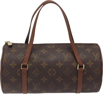 Louis Vuitton Papillon 26 Black Canvas Handbag (Pre-Owned)