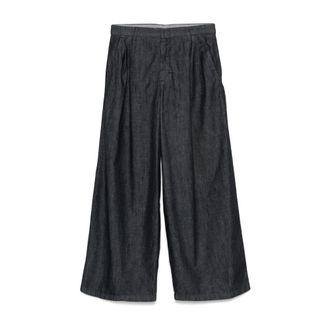 Max Mara Dames, Broeken, Blauw, Maat: XS