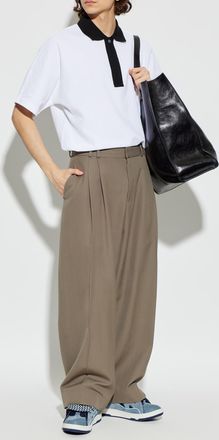 Lanvin Cotton Polo, Mens, White