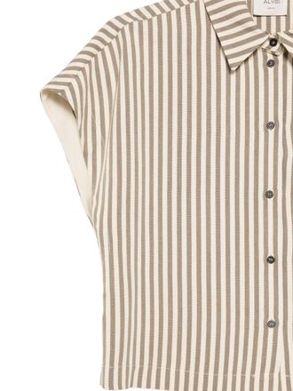 Alysi Striped Shirt - Beige