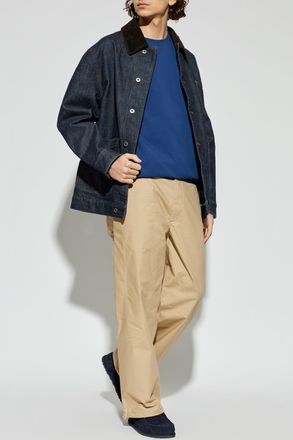 Moschino T-shirt With Embroidered Logo, Mens, Navy Blue