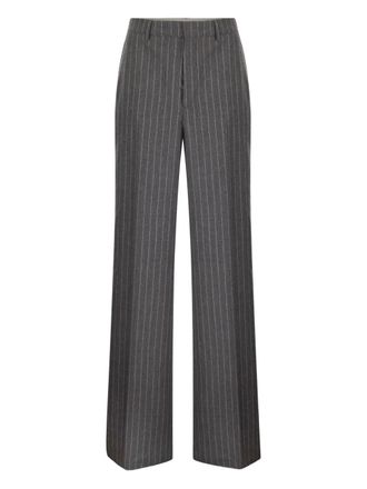 Tagliatore pinstriped wool trousers - Grey
