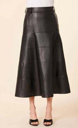 Dolce Cabo Full Long Midi Skirt In Black