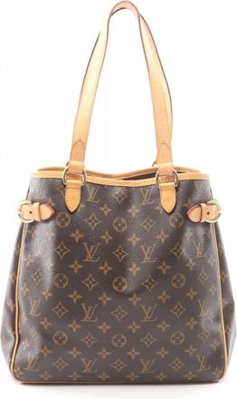 Louis Vuitton Brown Coated Canvas Pvc Monogram Leather Handbag Tote Bag (Pre-Owned)