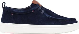 Tommy Hilfiger Schoenen, Heren, Blauw, 40 EU, Leer, Fm 0Fm 06276