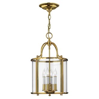 Elstead Lighting L&aacute;mpara de techo en dorado y cristal transparente estilo cl&aacute;sico