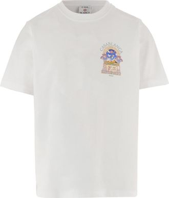 Casablanca White Graphic Logo T-Shirt