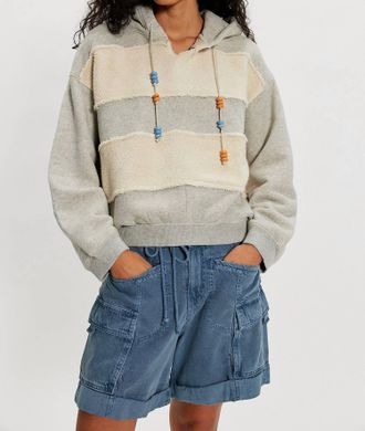 Free People Camp Crush Hoodie In Heather Grey