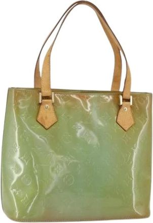 Louis Vuitton Pre-owned Tote Bag - Dames - Vintage Shopper - Groen - ONE Size - Leer - Vintage