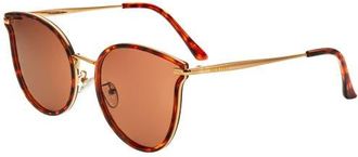 Bertha Sunglasses Moon Polarized Sunglasses in Gold/brown at Nordstrom