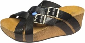 Eric Michael Womens Joan Wedge In Black