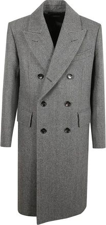 Tom Ford Double-Breasted Virgin Wool Coat