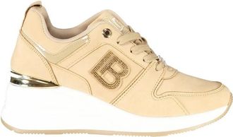 Laura Biagiotti Beige Polyester Dames Sneaker - Dames - Sneakers - Beige - 38 EU - Polyester - Schoenen