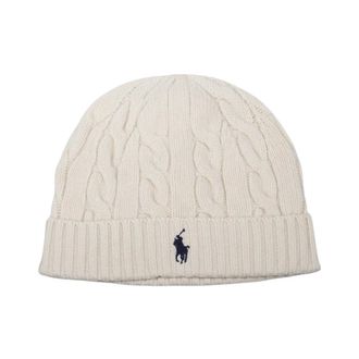 Ralph Lauren Gorro de punto trenzado de lana y cachemira - Accessories - Hombre - Beige - ONE SIZE