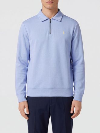 Polo Ralph Lauren Polo a maniche lunghe in cotone con chiusura a zip e logo ricamato