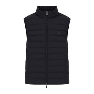 Emporio Armani Vests, male, Black, Size: M Quilted Vest