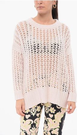 Bruno Manetti Openwork Pure Cashmere Pullover size 42