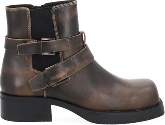 Ash Yuri Boot - Dames - Enkellaarsjes - Bruin - 37 EU - Leer - Schoenen