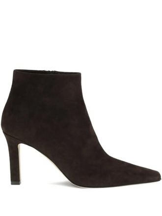 The Row Carla ankle boots - women - Goat Skin/Calf Leather/Calf Leather - 40 - Brown