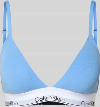 Calvin Klein Underwear Bralette mit elastischem Label-Bund in Blau, Gr&ouml;&szlig;e XL