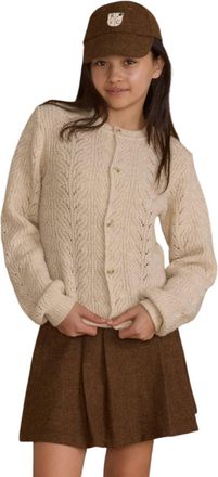 Rylee + Cru Tween Cheyenne Cardigan In Heathered Oatmeal