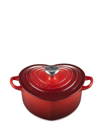 LE CREUSET heart-shape pan - Red