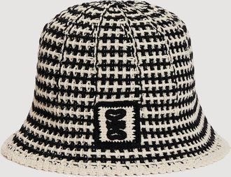 Sandro Crochet-knit bucket hat