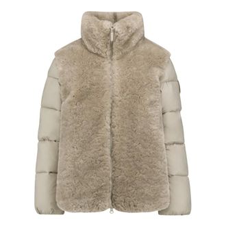Bomboogie Giacca bimateriale - - Jackets - Donna - Beige - L