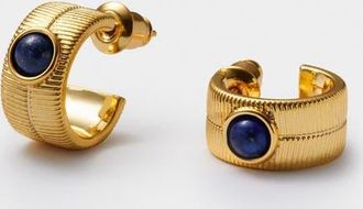 Katie Loxton September Waterproof Gold Birthstone Hoop Earrings at Nordstrom