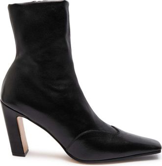 Khaite Nevada 85 Womens Designer Leather Black Ankle Boots UK6.5 - 39.5 (IT39.5 / UK6.5)