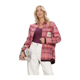 ALIX The Label Alix The Label, Overhemden, Dames, Roze, M, Woven Check Blouse